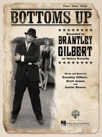 Bottoms Up Piano, Vocal and Guitar Blatt