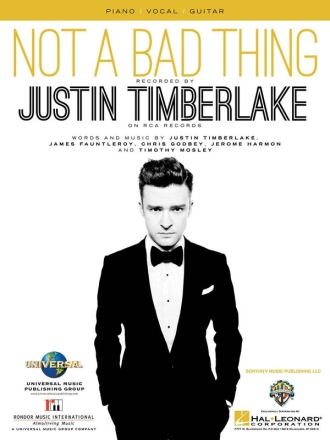 Not a Bad Thing Piano, Vocal and Guitar Buch