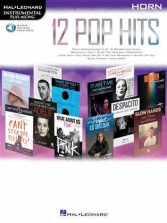 12 Pop Hits (+audio online): for horn