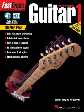 Blake Neely_Jeff Schroedl, FastTrack Guitar Method - Starter Pack Gitarre Buch + Online-Audio