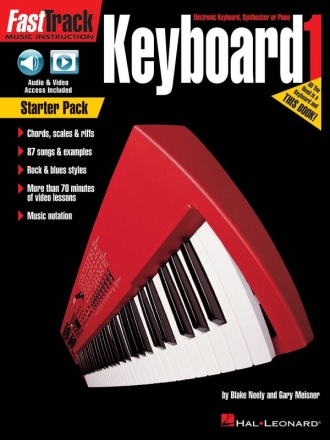 FastTrack Keyboard - Book 1 Starter Pack Keyboard Buch + Online-Audio