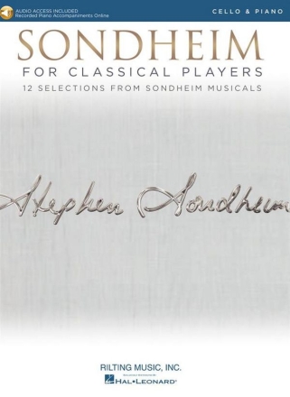 Stephen Sondheim, Sondheim For Classical Players - Cello Cello und Klavier Buch + Einzelstimme + Online-Audio