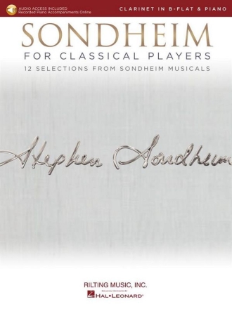 Sondheim for Classical Players (+Online Audio) for clarinet in B-flat and piano