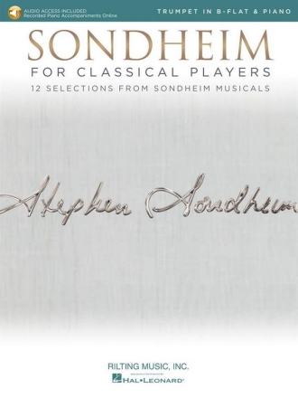Sondheim For Classical Players (+Online Audio) for trumpet and piano