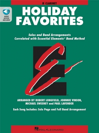 Essential Elements Holiday Favorites (+Online Audio) for clarinet