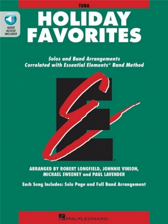Essential Elements Holiday Favorites (+Online Audio) for tuba BC