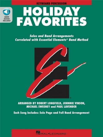 Essential Elements Holiday Favorites (+Online Audio) for Keyboard Percussion