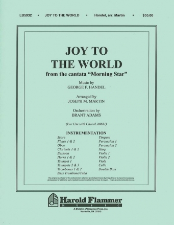 Joy to the World from Morning Star Orchestra Partitur + Stimmen