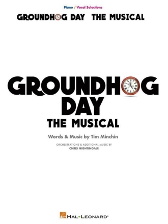 Tim Minchin, Groundhog Day Piano and Vocal Buch