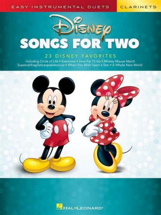 Disney Songs: for 2 clarinets score