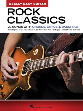 Rock Classics - Really Easy Guitar Series for easy guitar  Songbook (chords, lyrics and basic TAB)