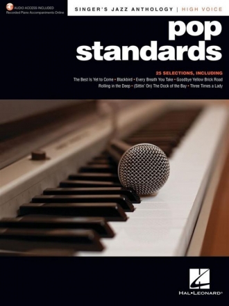 Pop Standards - Singer's Jazz Anthology High Voice (+Online Audio) for high voice and piano