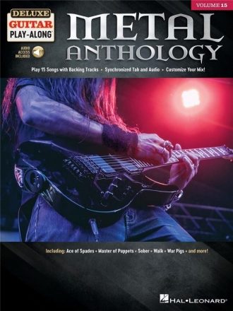 Metal Anthology (+Online-Audio) for guitar