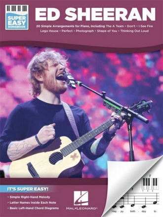 Ed Sheeran - Super Easy Songbook for easy piano Songbook