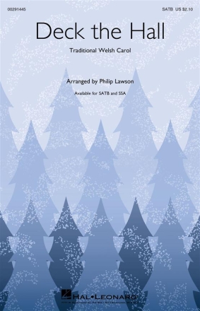 Deck the hall SATB and Piano Chorpartitur