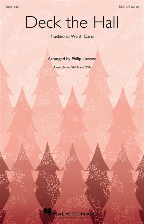 Deck the hall SSA and Piano Chorpartitur
