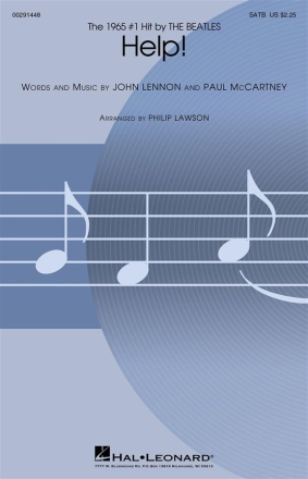 John Lennon_Paul McCartney, Help! SATB and Piano Chorpartitur