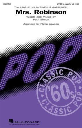 Paul Simon, Mrs Robinson SATBB a Cappella Chorpartitur