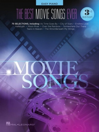 The Best Movie Songs Ever - 3rd Edition for easy piano