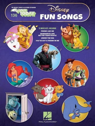 Disney Fun Songs: for keyboard (organ/piano) (with lyrics) E-Z play today vol.136