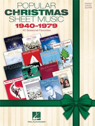 Popular Christmas Sheet Music: 1940-1979 Klavier, Gesang und Gitarre