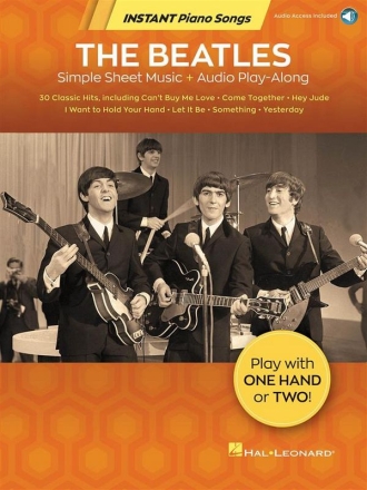 The Beatles - Instant Piano Songs Klavier Buch + Online-Audio