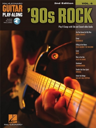 90s Rock - 2nd Edition Gitarre Buch + Online-Audio