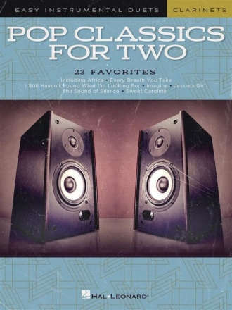 Pop Classics For Two for 2 clarinets score