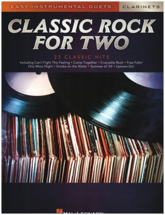 Classic Rock for Two for 2 clarinets score