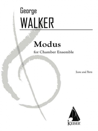 George Walker, Modus Chamber Ensemble Partitur + Stimmen