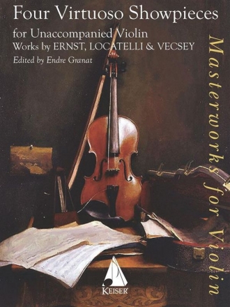 Four Virtuoso Showpieces  for unaccompanied violin