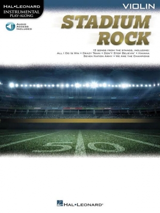 Stadium Rock (+Online Audio) Violin Book & Audio-Online