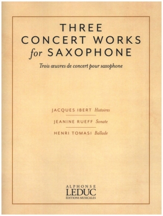 Three Concert Works pour alto saxophone