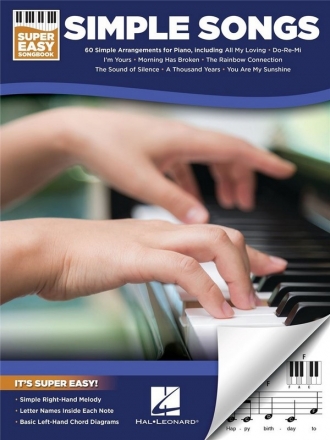 Simple Songs - Super Easy Songbook for piano