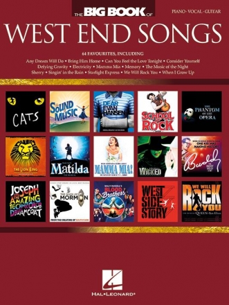 The Big Book of West End Songs songbook piano/vocal/guitar
