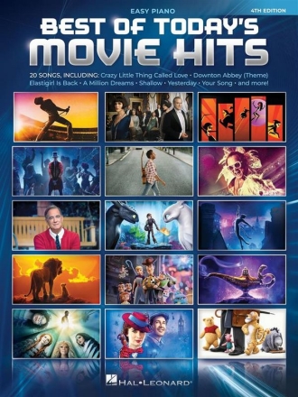 Best of Today's Movie Hits - 4th Edition for easy piano/vocal/guitar