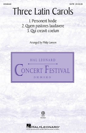 Three Latin Carols SATB and Piano Choral Score