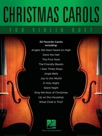 Christmas Carols for Violin Duet for 2 violins score