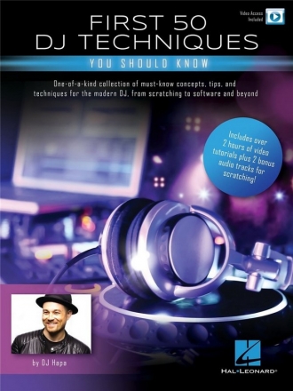 First 50 DJ Techniques You Should Know  Book & Video-Online