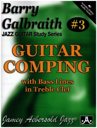 Guitar Comping (+Online Audio) for guitar with bass lines in treble clef