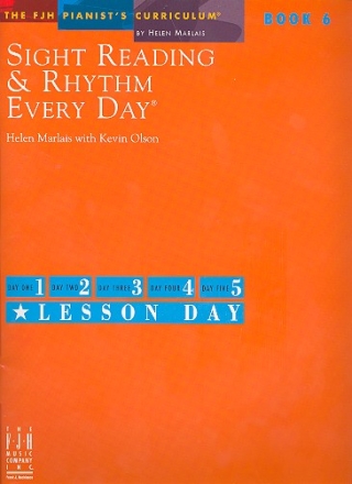 Sight Reading and Rhythm Every Day Vol.6 for Piano