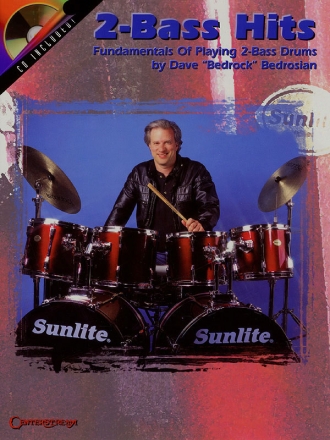 Dave Bedrock Bedrosian, 2-Bass Hits Schlagzeug Buch + CD