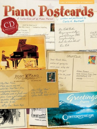Carla K. Bartlett, Piano Postcards Klavier Buch + CD