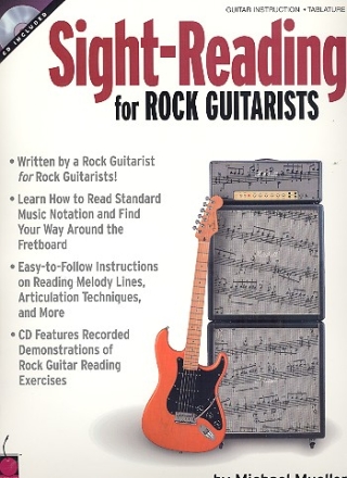 Sight-Reading for Rock Guitarists (+CD): for guitar/tab