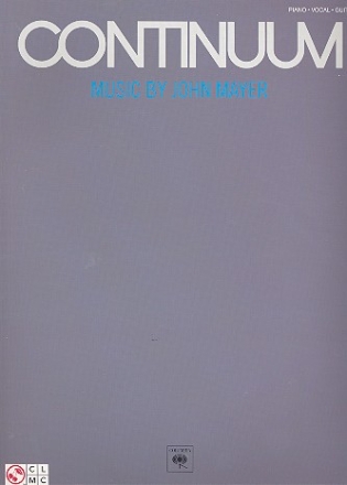 John Mayer: Continuum songbook piano/vocal/guitar