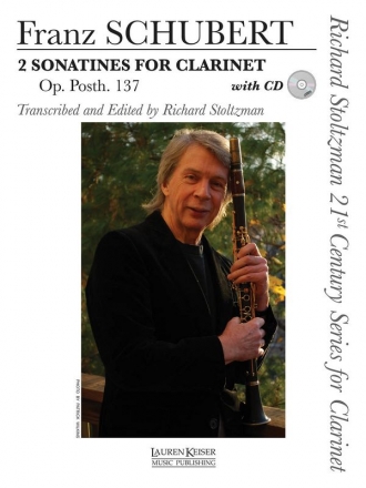 Franz Schubert, 2 Sonates for Clarinet, Op. post. 137 Clarinet Buch + CD