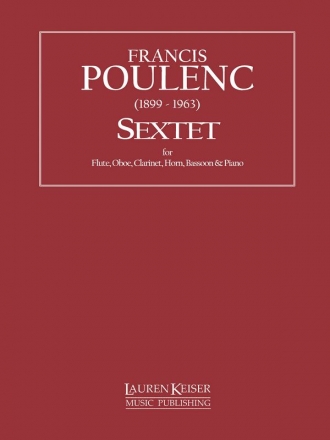 Sextet for flute, oboe, clarinet, horn, bassoon and piano score and parts