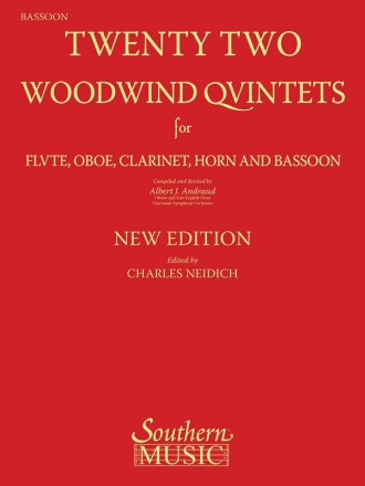Twenty-Two (22) Woodwind Quintets Woodwind Quintet Stimme