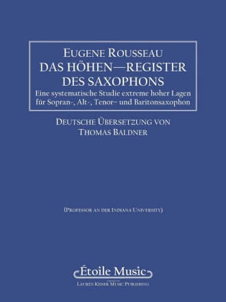 Das H�hen-Register des Saxophons f�r Saxophon