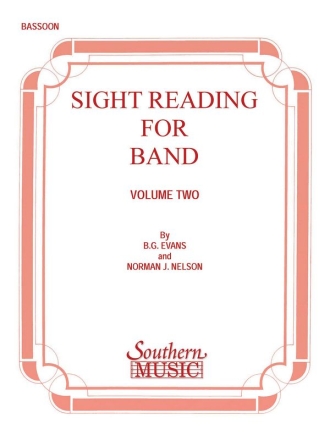 Billy Evans Sight Reading For Band, Bk. 2 (Srb2) Fagott Stimme